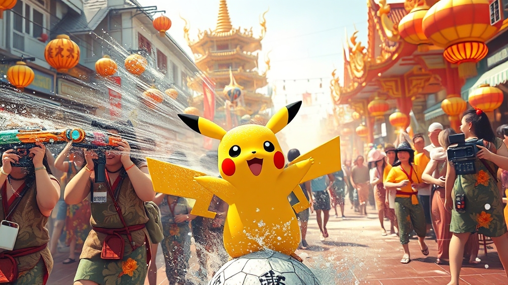 살수대첩 거리 퍼레이드 (illustration 스타일)