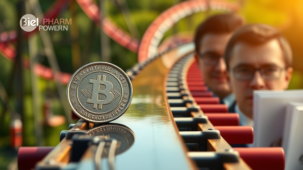 주가 롤러코스터, 왜? (realistic 스타일)