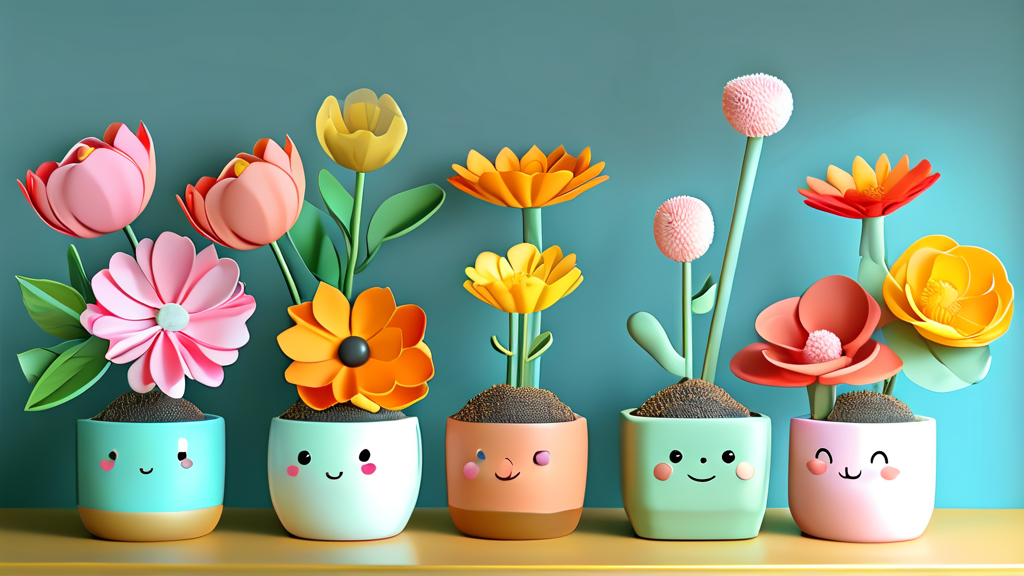 나만의 카네이션 만들기: 다양한 키트 종류와 특징 (illustration 스타일)