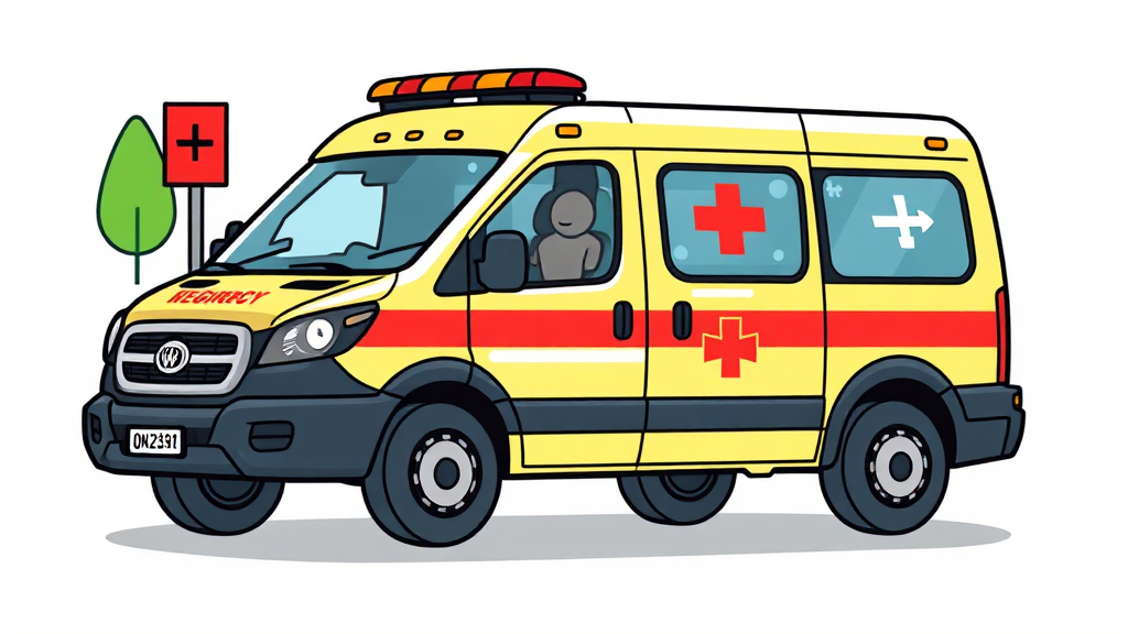 긴급출동 서비스, 어떻게 신청하고 이용하나요? (cartoon 스타일)