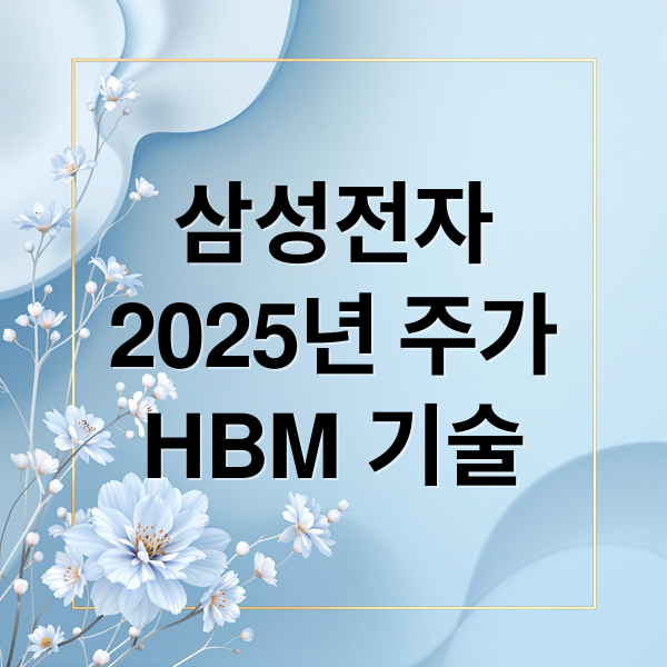 삼성전자
2025년 주가
HBM 기술 (삼성전자 주가 전망)