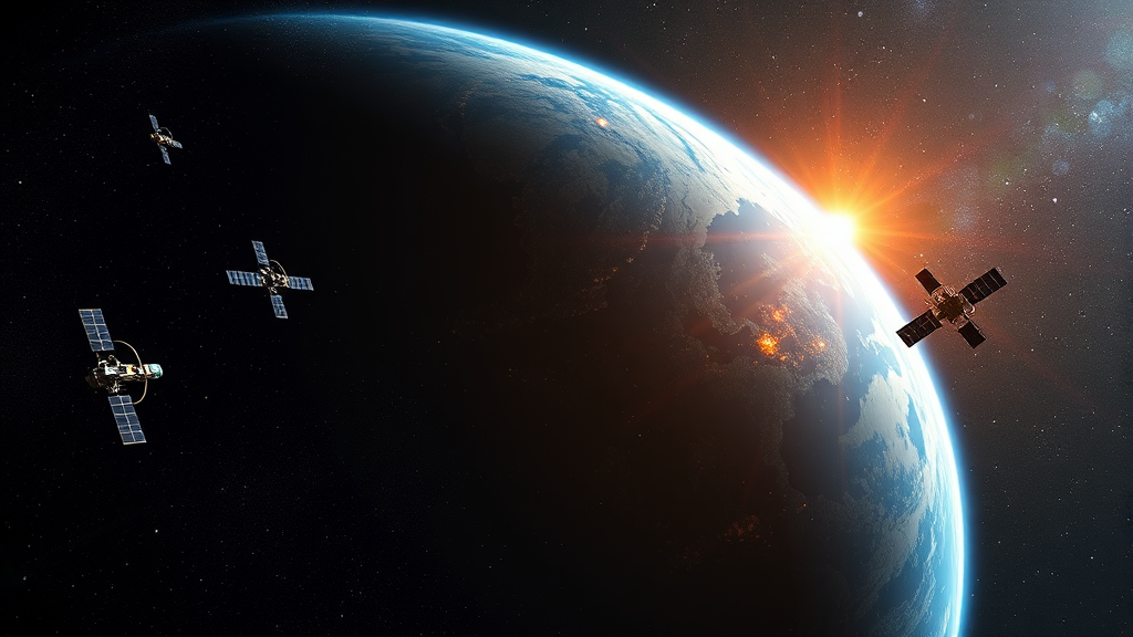 스타링크 성장 가능성 및 영향 (realistic 스타일)