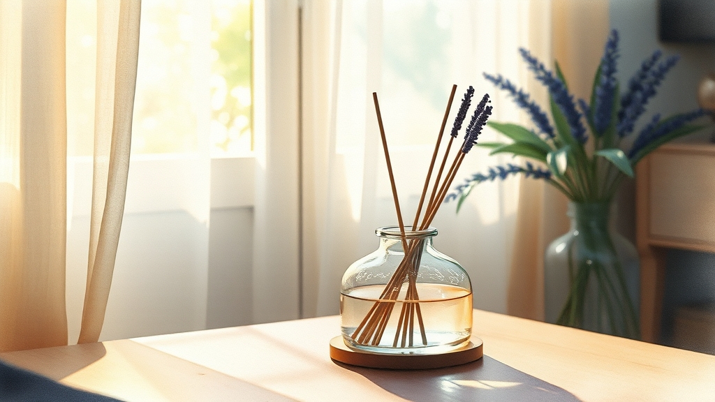 디퓨저 사용법 및 관리 방법 (watercolor 스타일)