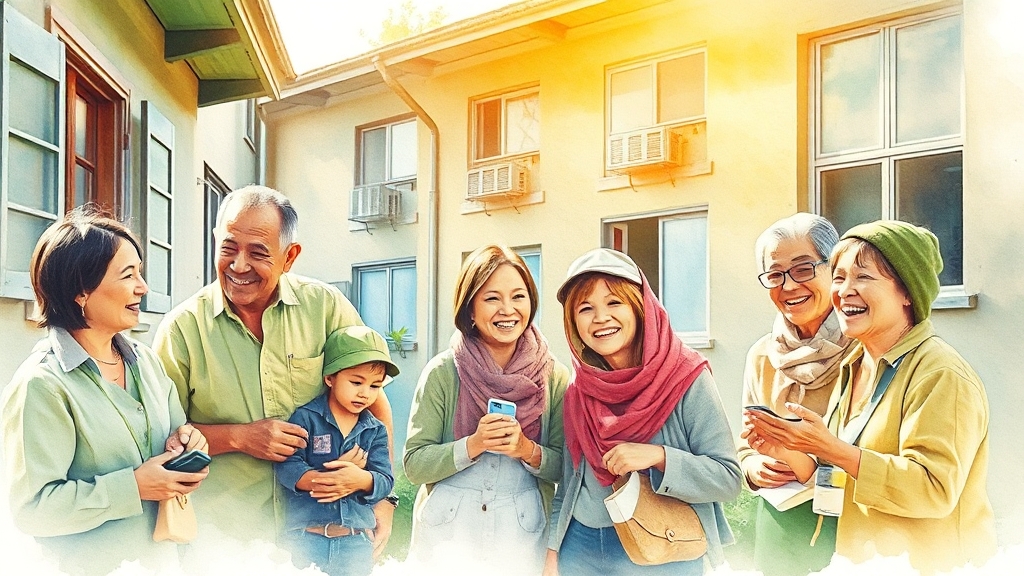 주거 지원, 자활근로사업 활용법 (watercolor 스타일)