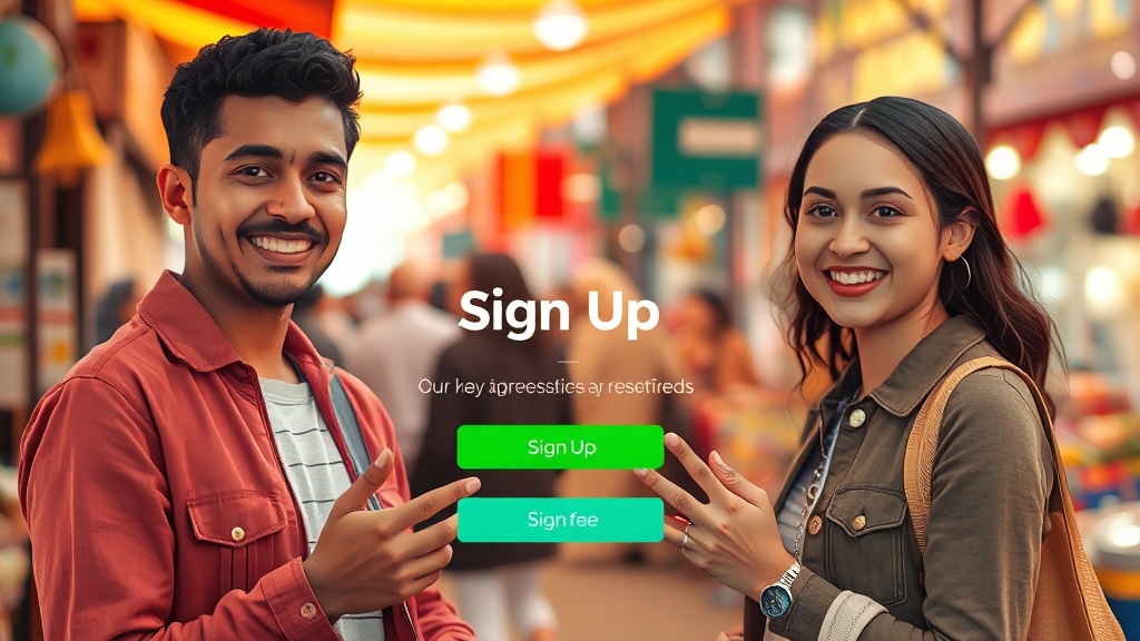 벼룩시장 앱 활용법 (realistic 스타일)