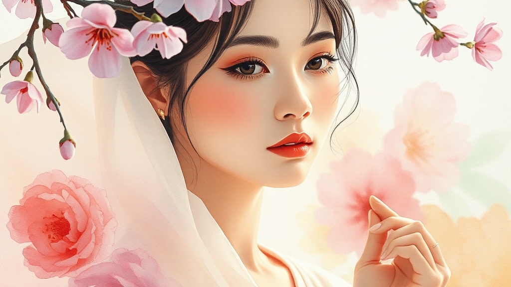 비립종 재발 막는 생활 습관 (watercolor 스타일)