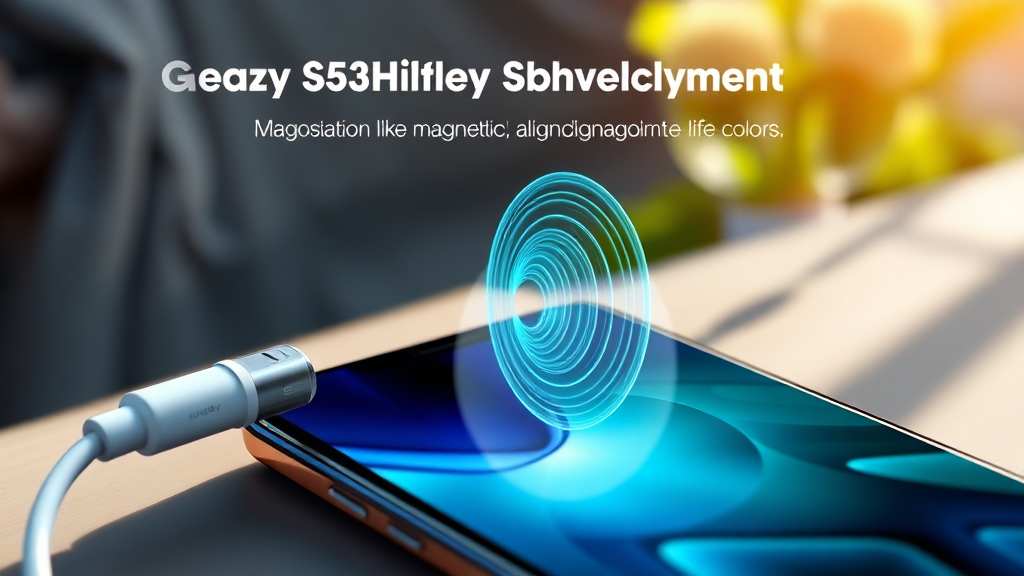 갤럭시 S26 충전, 초고속부터 무선까지 모든 것 파헤치기 5 안전하고 빠른 충전을 위한 필수 정보 (realistic 스타일)