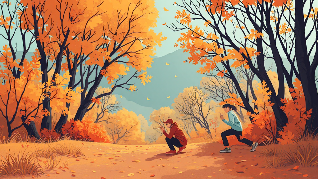 날씨 및 건강 정보 (illustration 스타일)