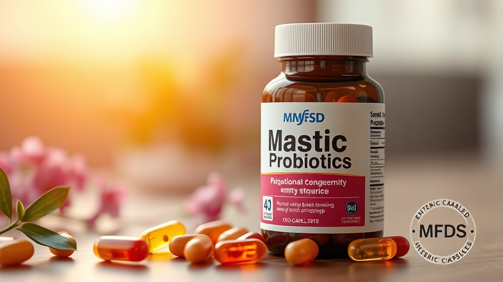 매스틱 유산균, 어떻게 섭취해야 할까? 복용법과 제품 선택 가이드 (realistic 스타일)