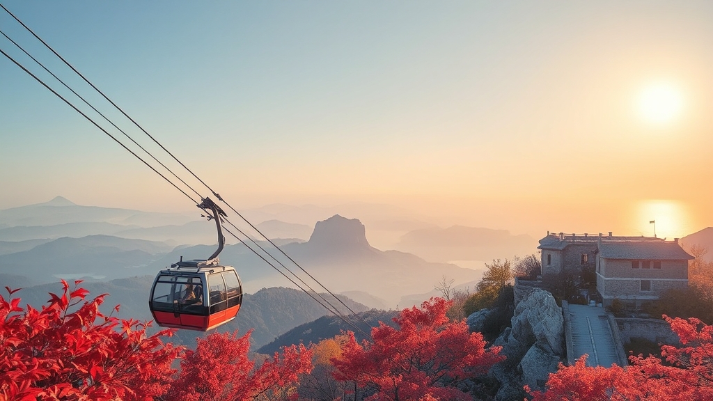 설악산 케이블카 완벽 정보 (watercolor 스타일)