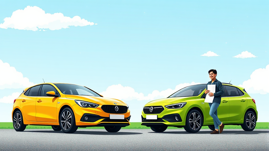 조기폐차 지원 사업의 목적 (illustration 스타일)