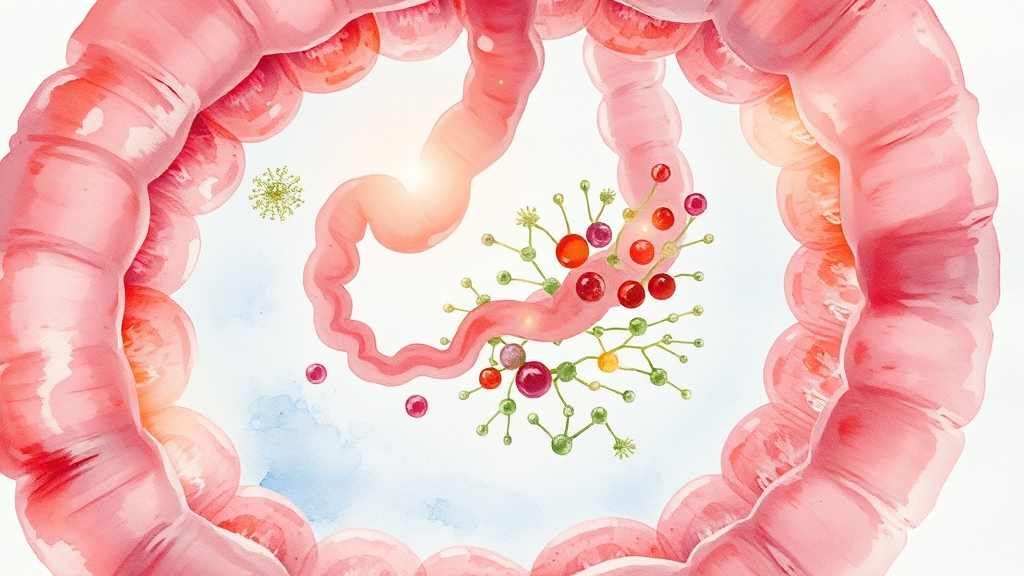 파로 효소, 장 건강에 정말 좋을까요? (watercolor 스타일)