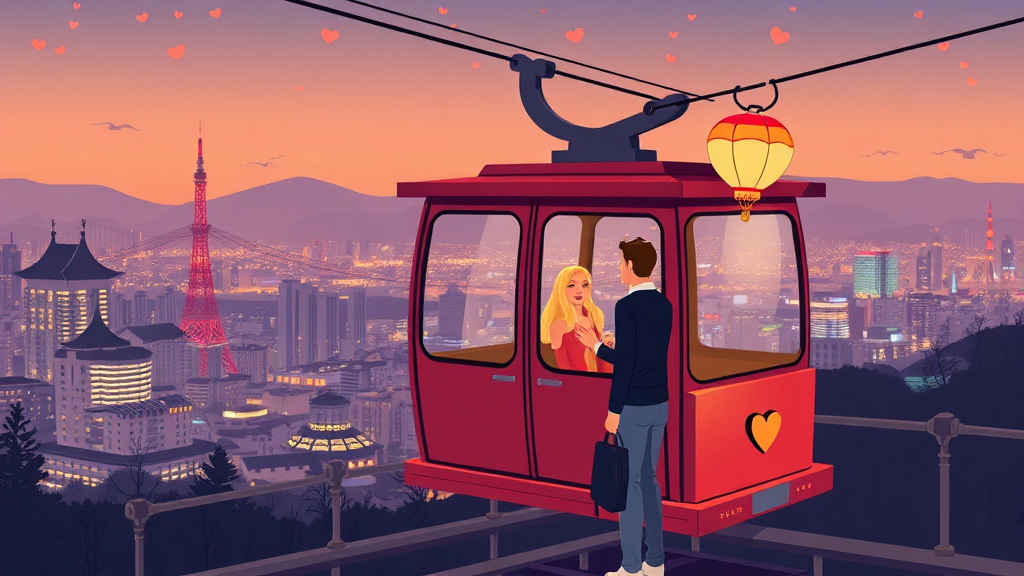 케이블카 주변 볼거리 (illustration 스타일)