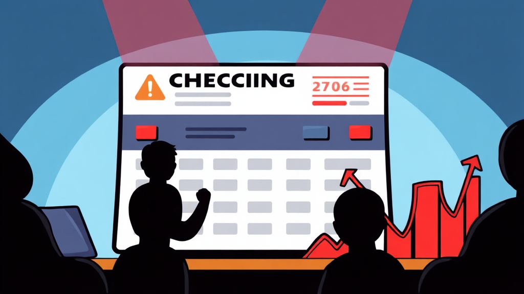 마이너스 통장 사용 시 주의사항 및 위험성 (cartoon 스타일)