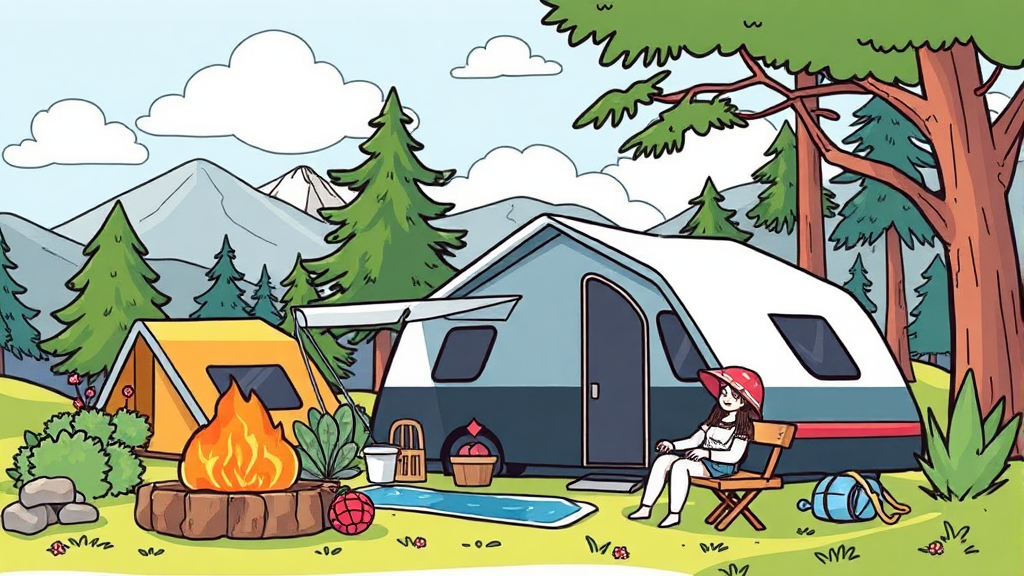 방문객을 위한 꿀팁 및 편의 시설 안내 (cartoon 스타일)