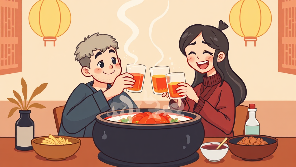 다양한 메뉴와 합리적인 가격 (cartoon 스타일)