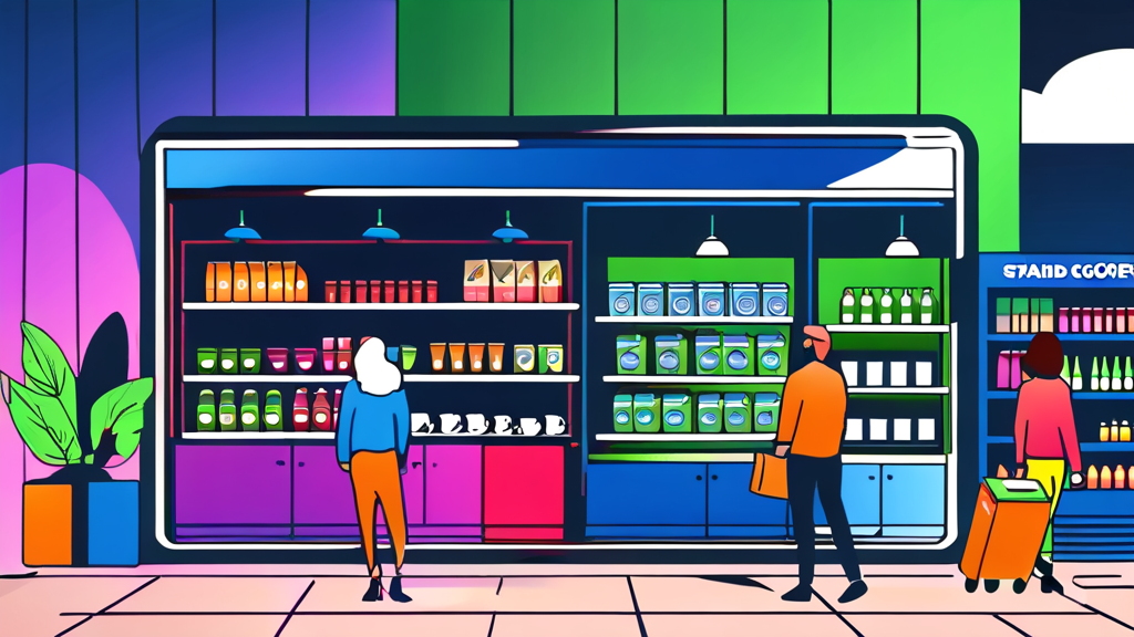 불매 운동이 미친 경제적 및 브랜드 영향 (cartoon 스타일)