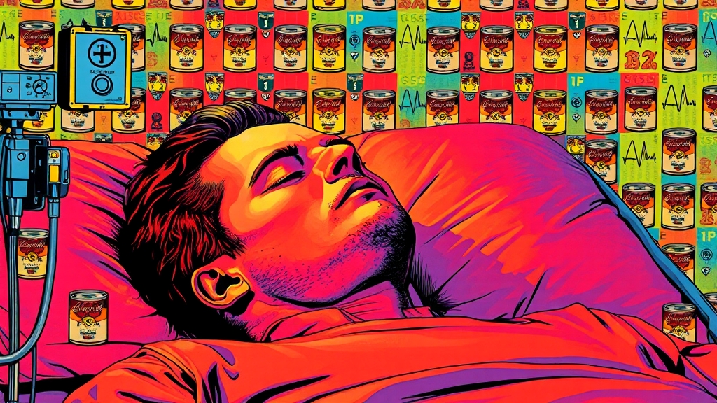 코골이, 더 이상 방치하지 마세요! (popart 스타일)