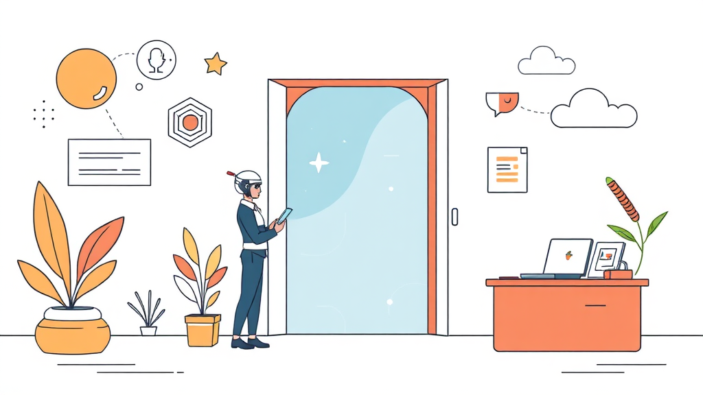 AI 시대, 새롭게 생겨나는 직업 (illustration 스타일)