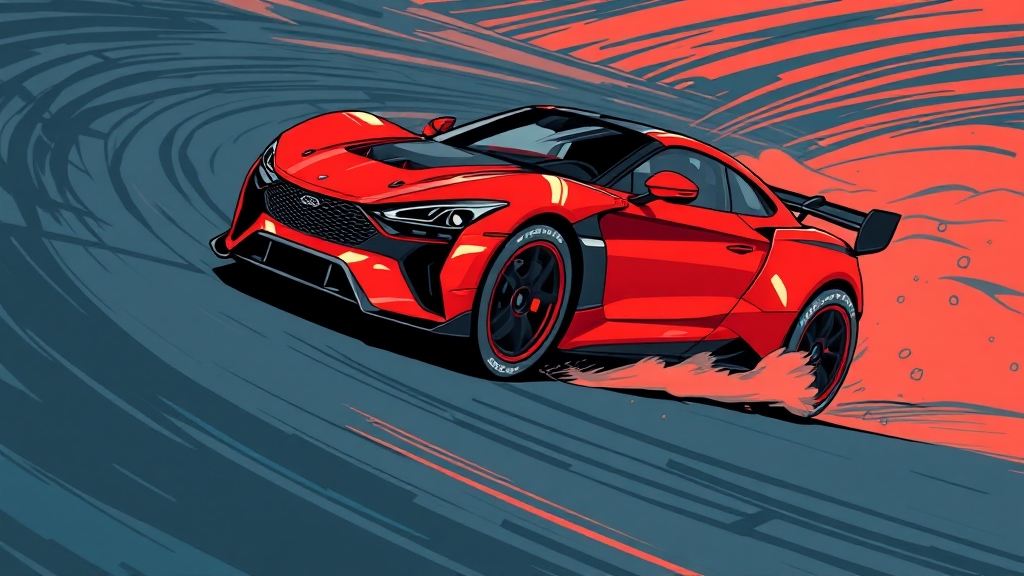 주행 성능 및 특징 (illustration 스타일)