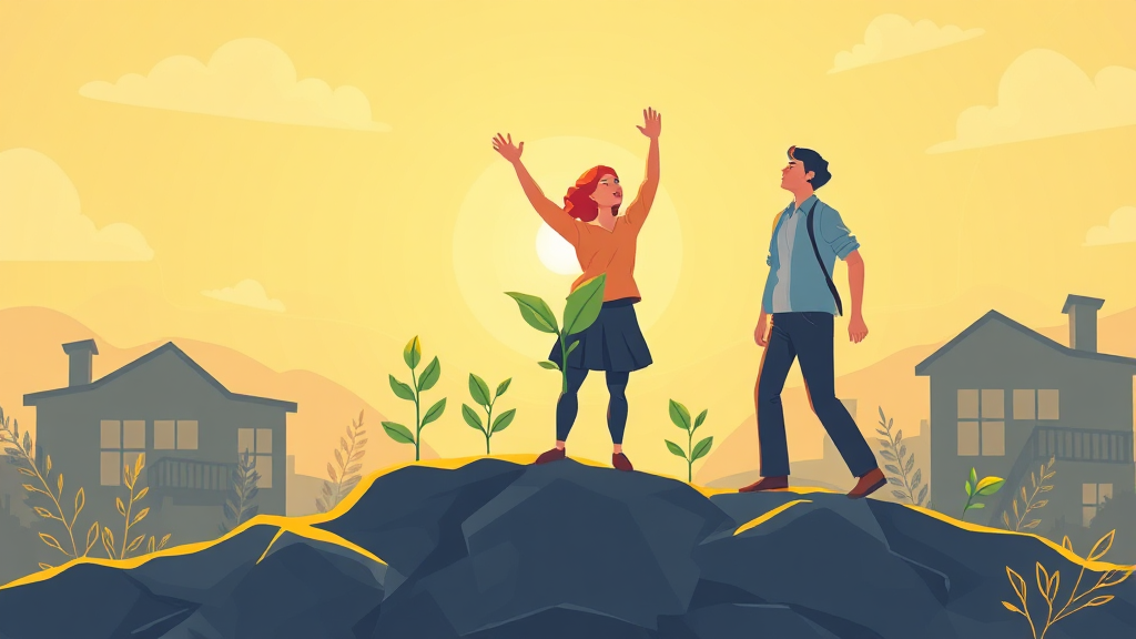 새출발기금, 무엇인가요? (illustration 스타일)