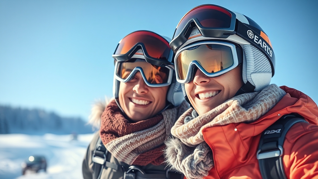 스키장 준비물 & 이용 팁 (realistic 스타일)