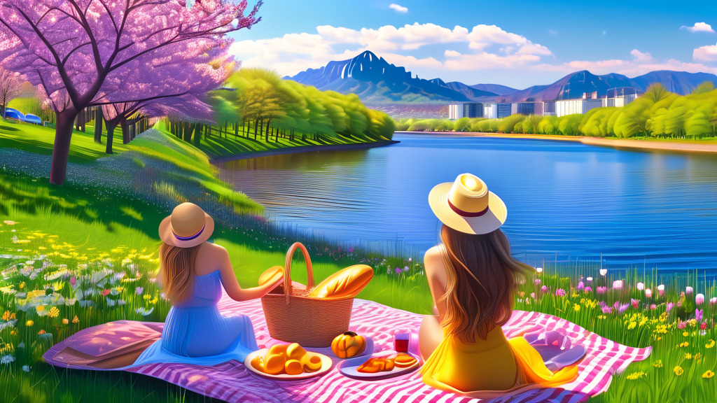 4월 서울 근교 봄나들이 추천 명소 (realistic 스타일)