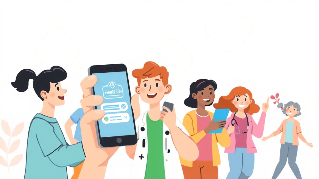 건강검진 예약 방법 (cartoon 스타일)