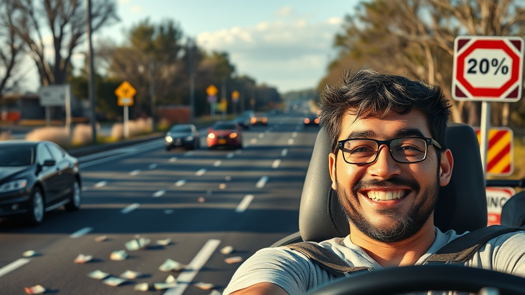 과태료 감경 제도 및 자진 납부 꿀팁 (realistic 스타일)