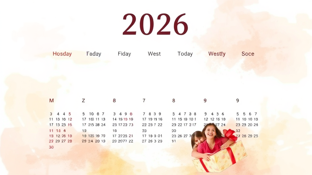 2026년 월별 공휴일 상세 분석 (watercolor 스타일)