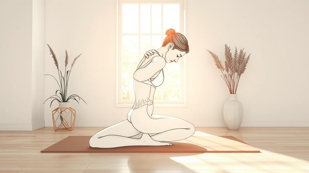등 통증 완화, 운동 & 요가 추천 (illustration 스타일)
