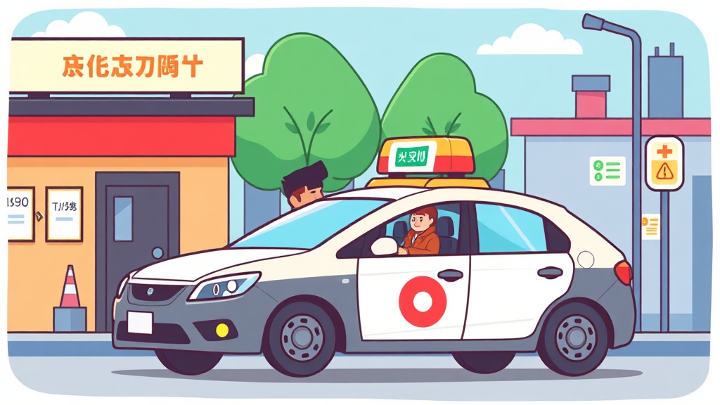 긴급출동 서비스 이용 시 꼭 알아야 할 주의사항 (cartoon 스타일)