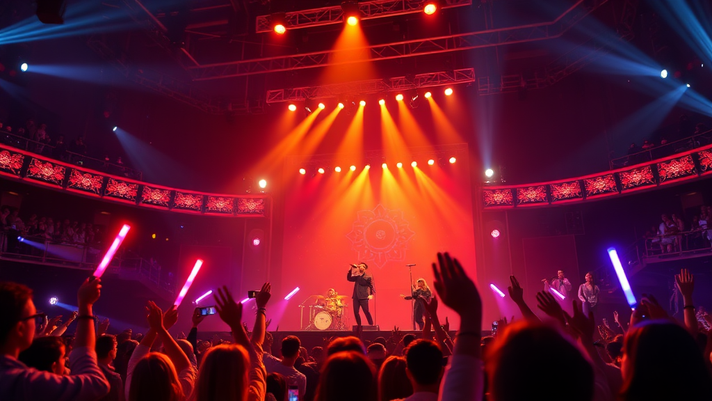 생방송 시청 및 투표 참여 안내 (realistic 스타일)