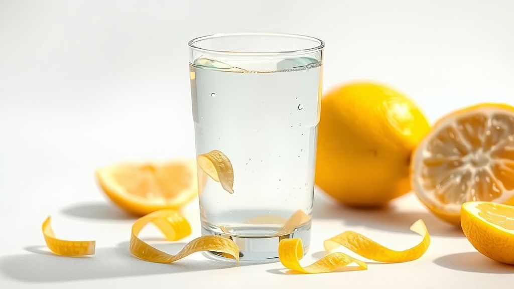 레몬즙, 어떻게 마셔야 할까? (realistic 스타일)