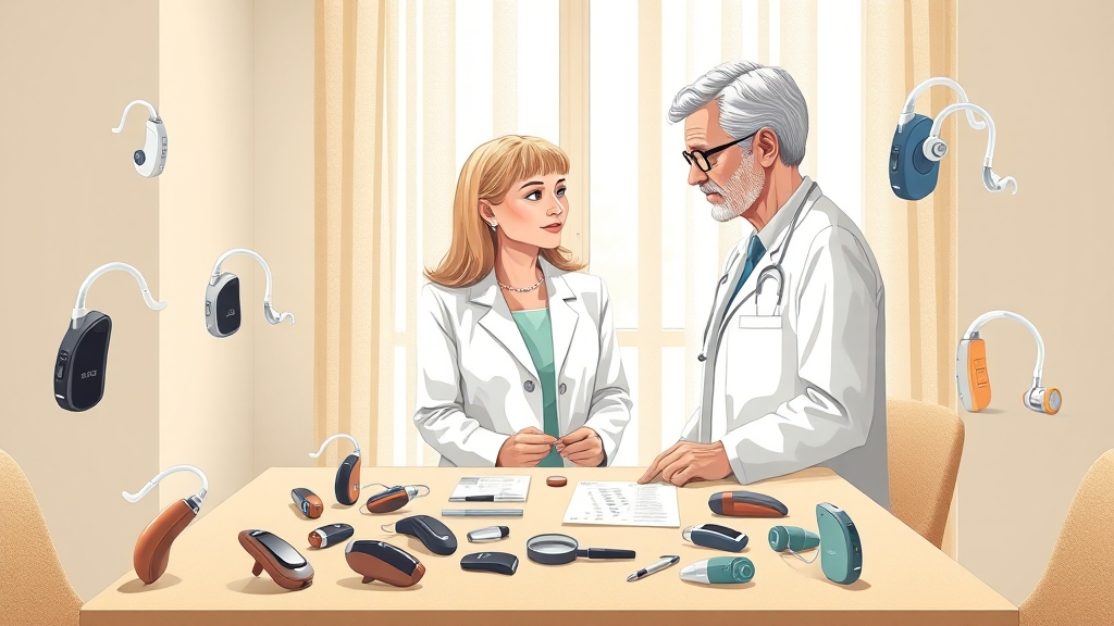 나에게 맞는 보청기, 어떻게 고를까요? (illustration 스타일)