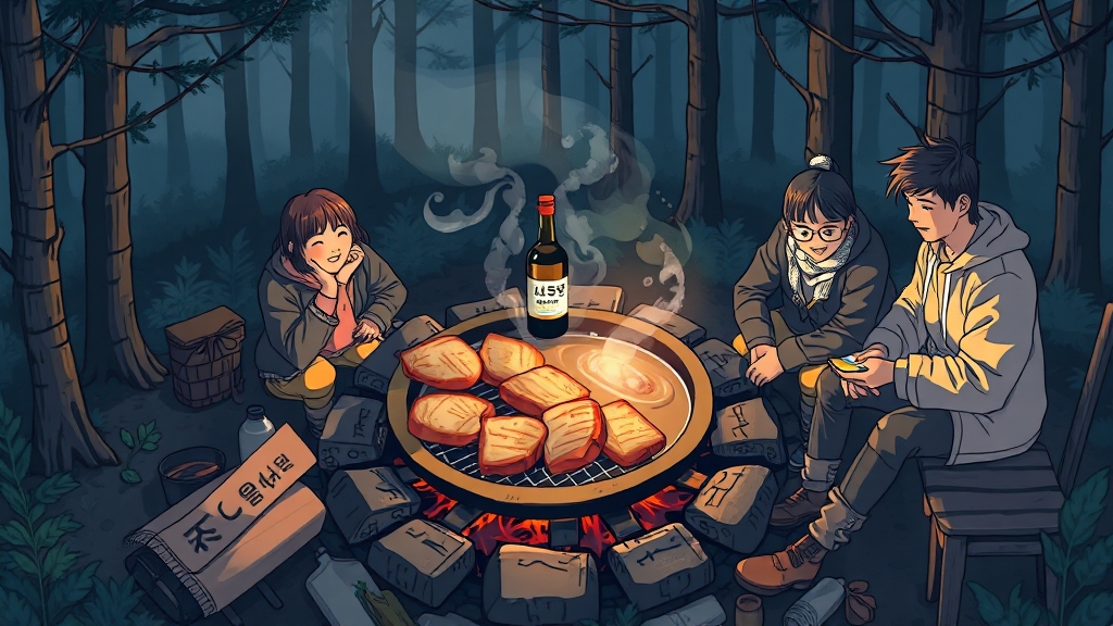 캠핑 요리, 바비큐 말고 뭐 해 먹지? (illustration 스타일)