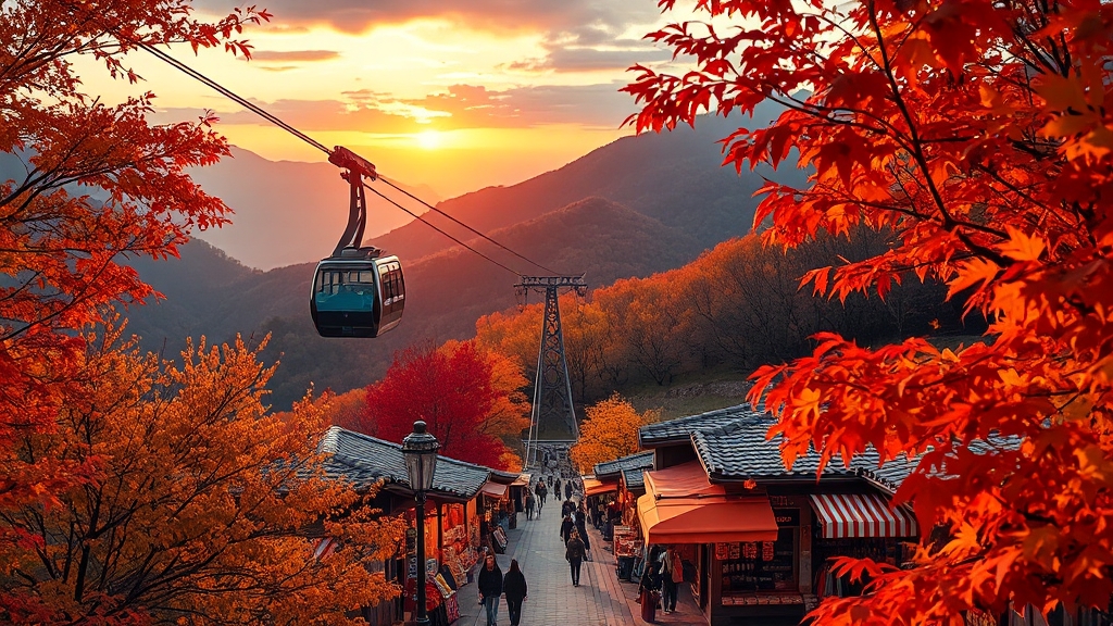 가을 여행 코스 추천 (realistic 스타일)