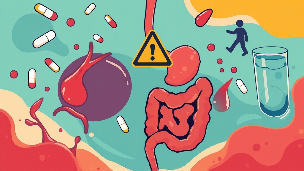 콘드로이친 복용 시 주의사항 및 부작용 (cartoon 스타일)