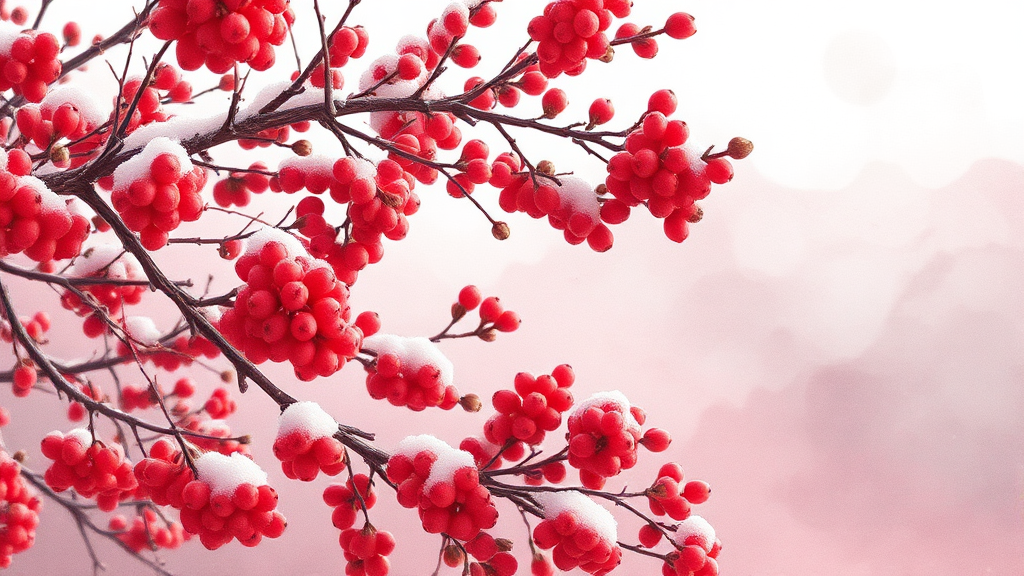 마가목 효능 핵심 정리 (watercolor 스타일)