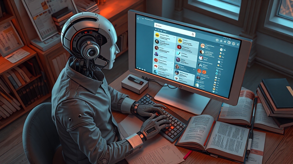 퍼플렉시티: 실시간 정보 검색 강자 (realistic 스타일)