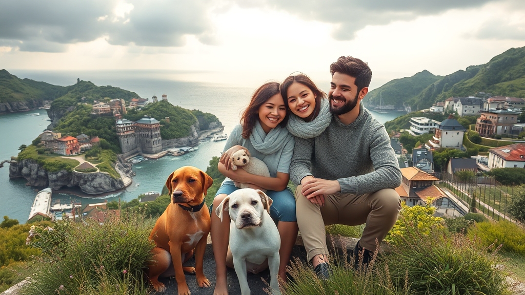 여름 카라반 여행지 추천 (realistic 스타일)