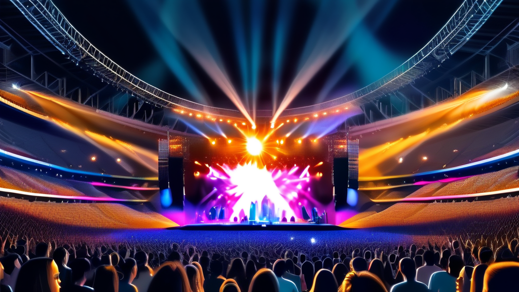 티켓 수령, 배송 및 공연장 입장 안내 (realistic 스타일)