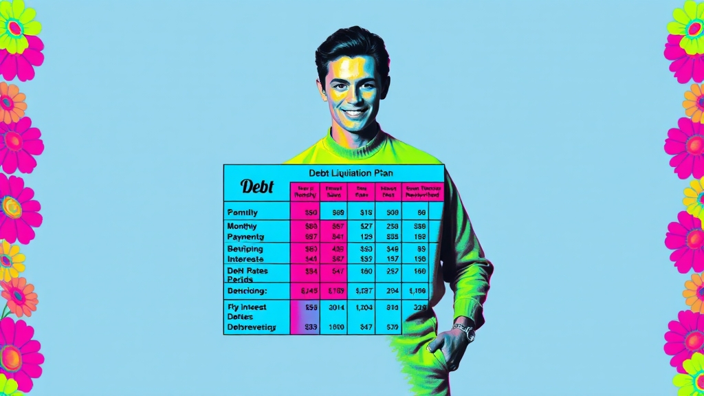 채무 상환 계획, 체계적으로 (popart 스타일)