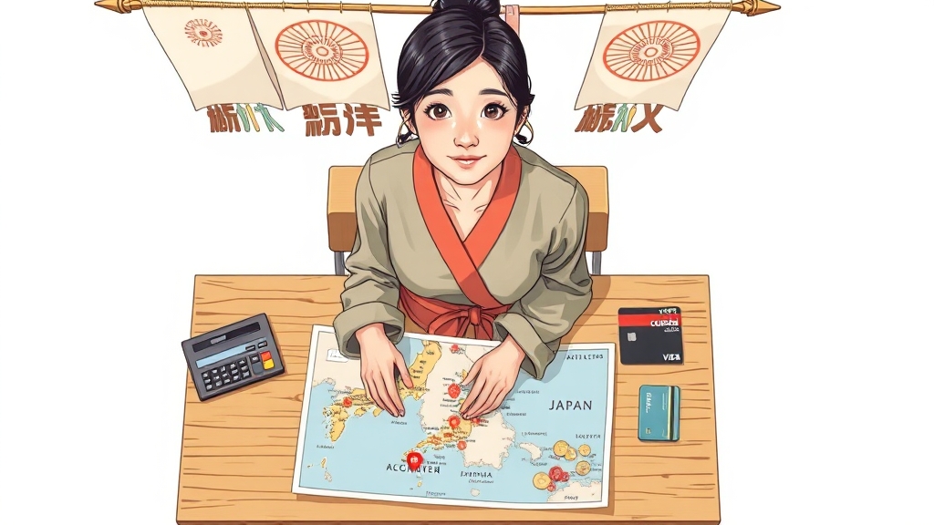일본 여행 경비, 어떻게 절약할까? (illustration 스타일)