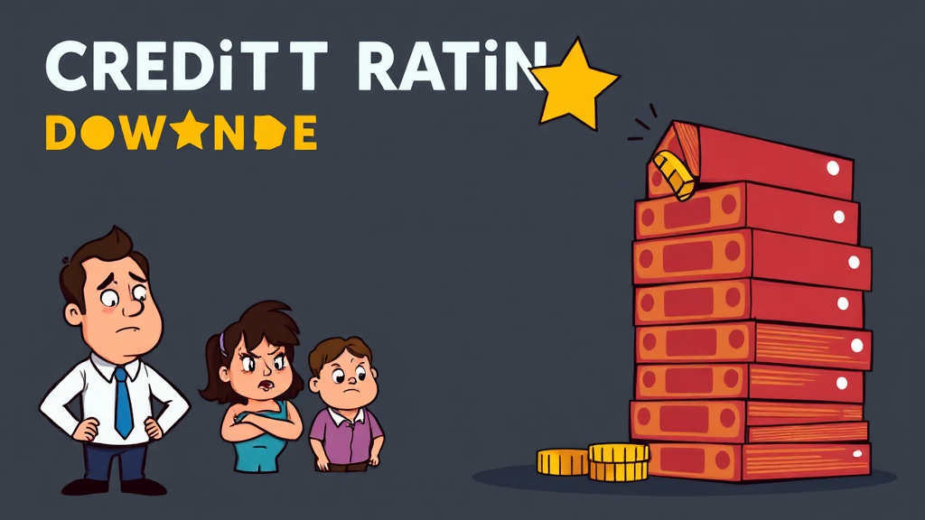 고신용자 연체 증가, 왜 문제일까요? (cartoon 스타일)