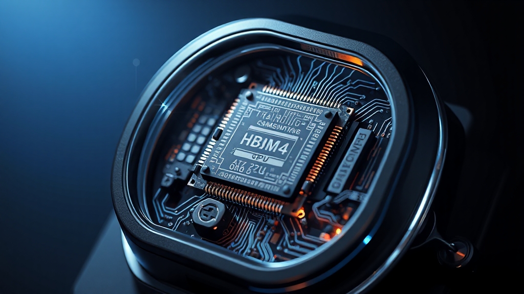 HBM4 성능 및 시장 영향 (realistic 스타일)