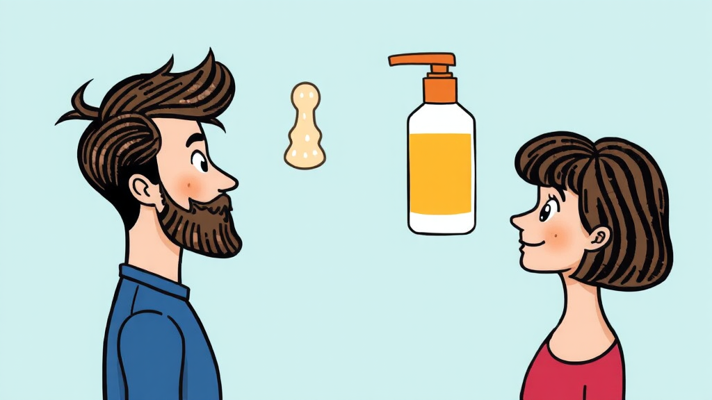 탈모 샴푸 선택 가이드 (cartoon 스타일)