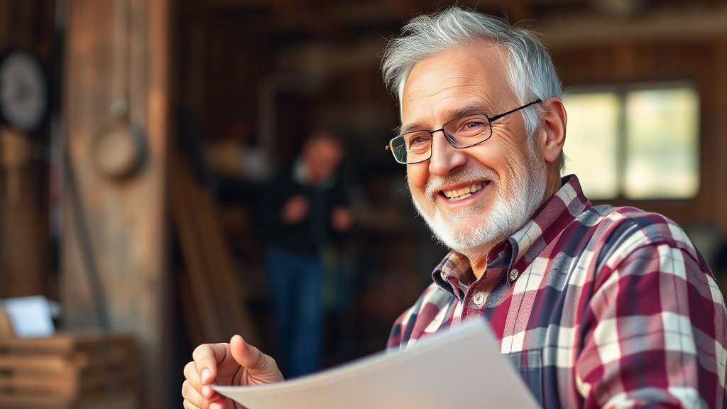 시니어 일자리 급여 및 지원 내용 (realistic 스타일)