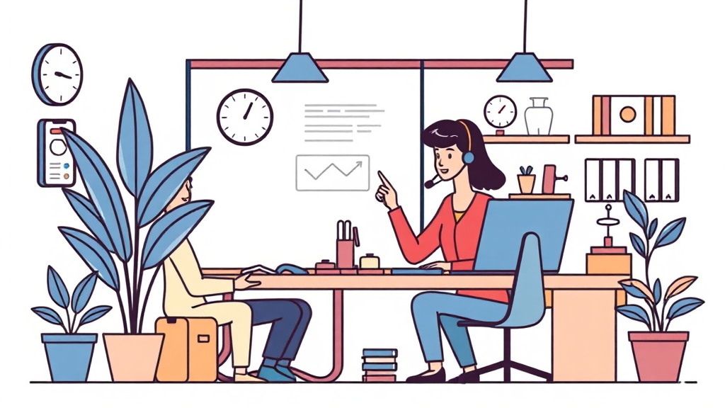 기업은행 고객센터 주요 서비스 및 활용 안내 (illustration 스타일)