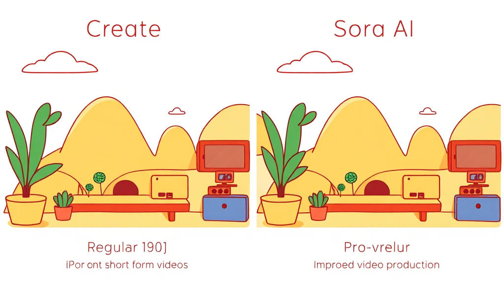 Sora 모델 종류 & 성능 비교 (cartoon 스타일)